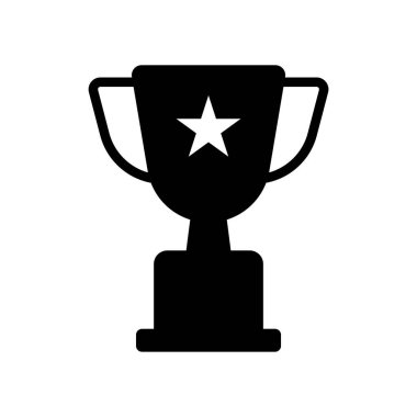 Kupa ikonu vektör tasarım şablonları basit ve modern konsept