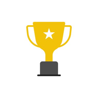 Kupa ikonu vektör tasarım şablonları basit ve modern konsept