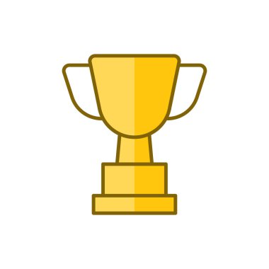 Kupa ikonu vektör tasarım şablonları basit ve modern konsept