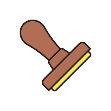 Kauçuk Damga ikon vektör tasarım şablonları basit ve modern konsept