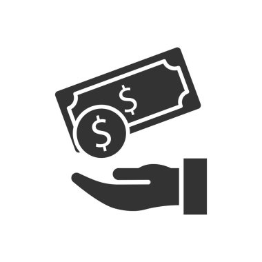 Maaş simgesi tasarım şablonları basit ve modern konsept