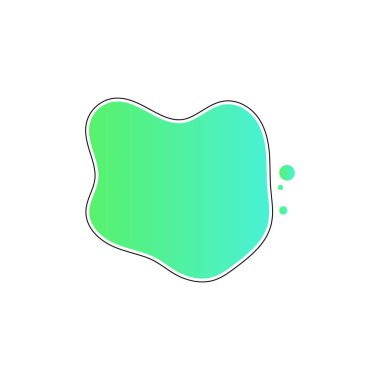 Sıvı sıvı soyut şekil vektör tasarım şablonları basit ve modern konsept