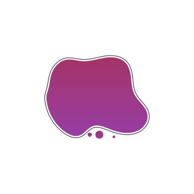 Sıvı sıvı soyut şekil vektör tasarım şablonları basit ve modern konsept