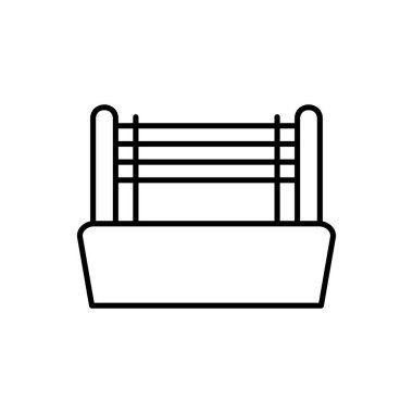 Boks halka ikonu vektör tasarım şablonları basit ve modern konsept