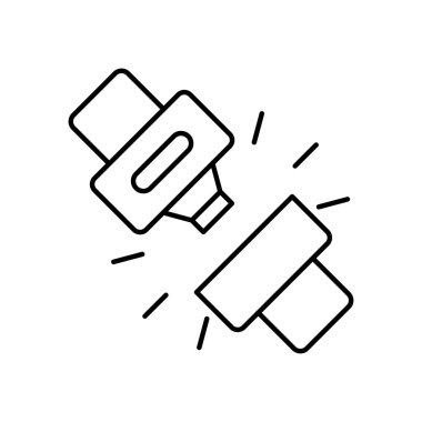 Otomobil Koltuğu Kemeri simgesi vektör tasarım şablonları basit ve modern konsept