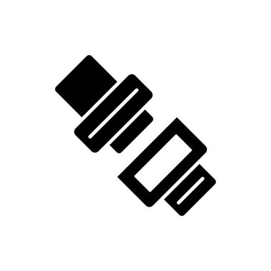 Otomobil Koltuğu Kemeri simgesi vektör tasarım şablonları basit ve modern konsept