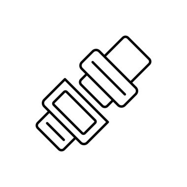 Otomobil Koltuğu Kemeri simgesi vektör tasarım şablonları basit ve modern konsept