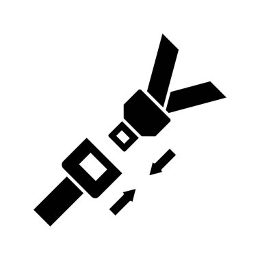 Otomobil Koltuğu Kemeri simgesi vektör tasarım şablonları basit ve modern konsept