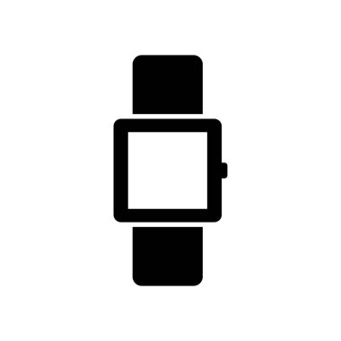 Akıllı saat simgesi vektör tasarımı şablonları beyaz arkaplanda izole edilmiş basit ve modern konsept