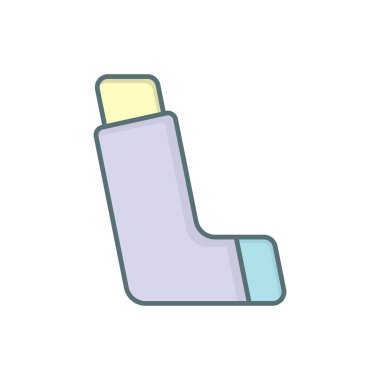 Solunum simgesi vektör tasarımı şablonları basit ve modern konsept, beyaz arkaplan üzerinde izole