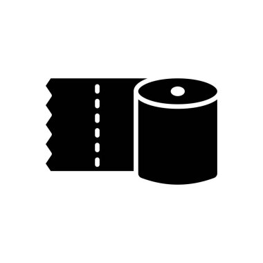 Tuvalet dokusu ikonu vektör tasarımı şablonları basit ve modern konsept, beyaz arkaplan üzerinde izole