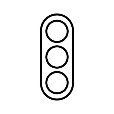 Trafik Işığı simgesi tasarım şablonları basit ve modern konsept, beyaz arkaplan üzerinde izole