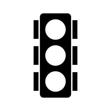 Trafik Işığı simgesi tasarım şablonları basit ve modern konsept, beyaz arkaplan üzerinde izole