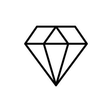 Elmas simgesi tasarım şablonları basit ve modern konsept, beyaz arkaplan üzerinde izole