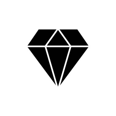 Elmas simgesi tasarım şablonları basit ve modern konsept, beyaz arkaplan üzerinde izole