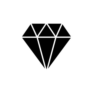 Elmas simgesi tasarım şablonları basit ve modern konsept, beyaz arkaplan üzerinde izole