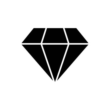 Elmas simgesi tasarım şablonları basit ve modern konsept, beyaz arkaplan üzerinde izole