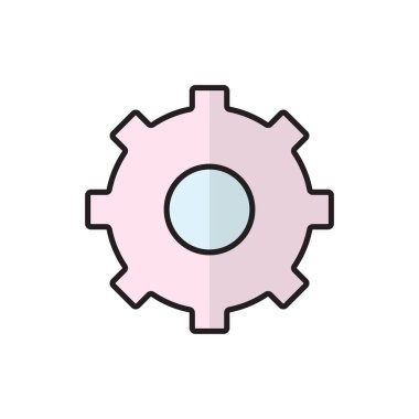 Simge vektör tasarım şablonları ayarlanıyor, basit ve modern konsept, beyaz arkaplan üzerinde izole