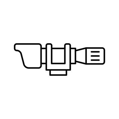 Tüfek Dürbünü ikon vektör tasarım şablonları basit ve modern konsept