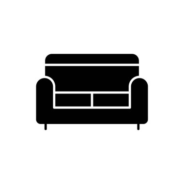 Koltuk mobilyası ikon vektör tasarımı şablonları basit ve modern kavram