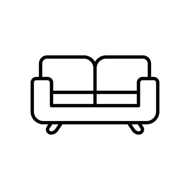 Koltuk mobilyası ikon vektör tasarımı şablonları basit ve modern kavram