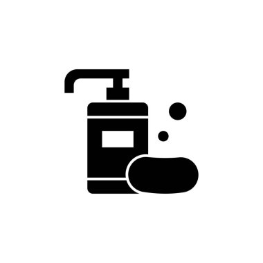 Sabun simgesi tasarım şablonları basit ve modern konsept, beyaz arkaplan üzerinde izole