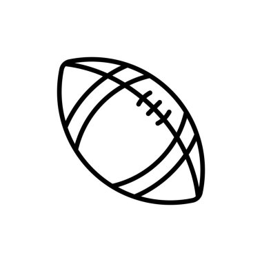 Amerikan futbol ikonu vektör tasarım elementi basit ve modern konsept şablonları