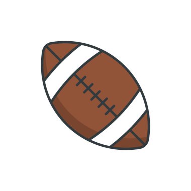 Amerikan futbol ikonu vektör tasarım elementi basit ve modern konsept şablonları