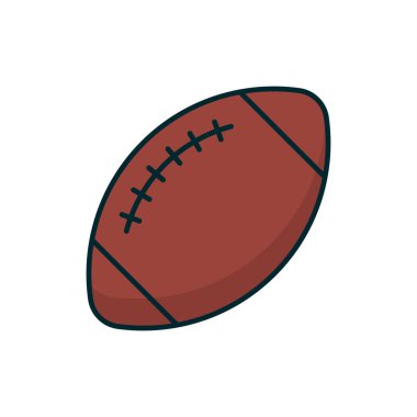Amerikan futbol ikonu vektör tasarım elementi basit ve modern konsept şablonları
