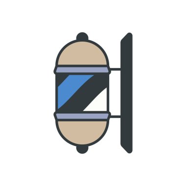 Berber Lambası Kutup ikonu vektör tasarım şablonları basit ve modern konsept