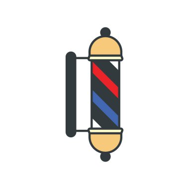 Berber Lambası Kutup ikonu vektör tasarım şablonları basit ve modern konsept