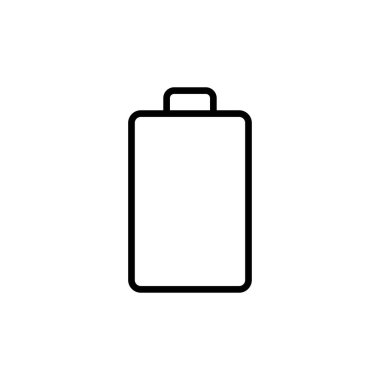 Batarya simgesi vektör tasarım ögesi şablonları basit ve modern konsept