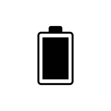 Batarya simgesi vektör tasarım ögesi şablonları basit ve modern konsept