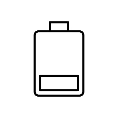 Batarya simgesi vektör tasarım ögesi şablonları basit ve modern konsept