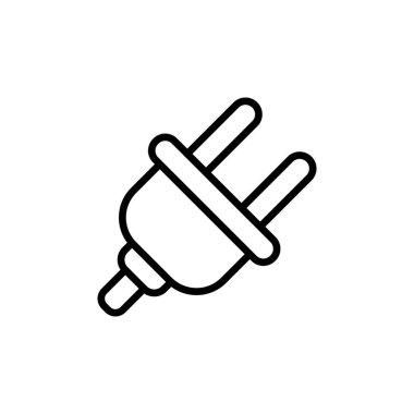 Soket simgesi vektör tasarım ögesi şablonları basit ve modern konsept