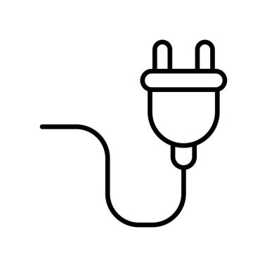 Soket simgesi vektör tasarım ögesi şablonları basit ve modern konsept