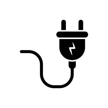 Soket simgesi vektör tasarım ögesi şablonları basit ve modern konsept