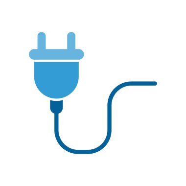 Soket simgesi vektör tasarım ögesi şablonları basit ve modern konsept