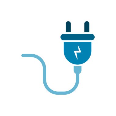 Soket simgesi vektör tasarım ögesi şablonları basit ve modern konsept