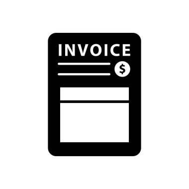 Fatura simgesi vektör tasarımı şablonları basit ve modern konsept