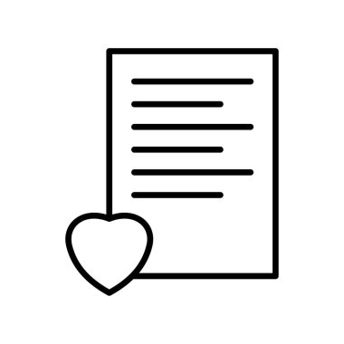 E Ticaret Dilek Listesi Simgeleri Çevrimiçi Depo için Düz Tasarım Basit ve modern