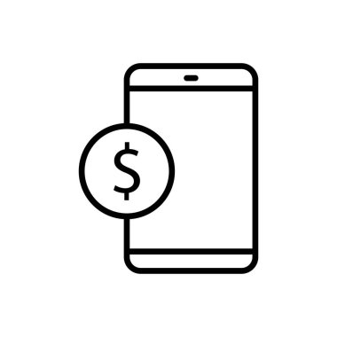 Mobil Ödeme Simgesi Dijital Cüzdan, NFC, QR Kod & Çevrimiçi Aktarım Sembolleri