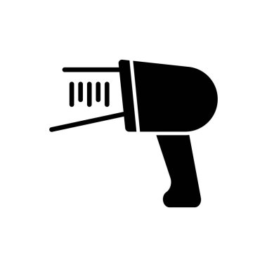 Barkod Tarayıcısı Simge vektör çizim şablonları basit ve modern konsept, beyaz arkaplan üzerinde izole