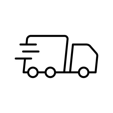 Hızlı Nakliye simgesi vektör tasarım şablonları basit ve modern konsept