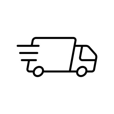 Hızlı Nakliye simgesi vektör tasarım şablonları basit ve modern konsept