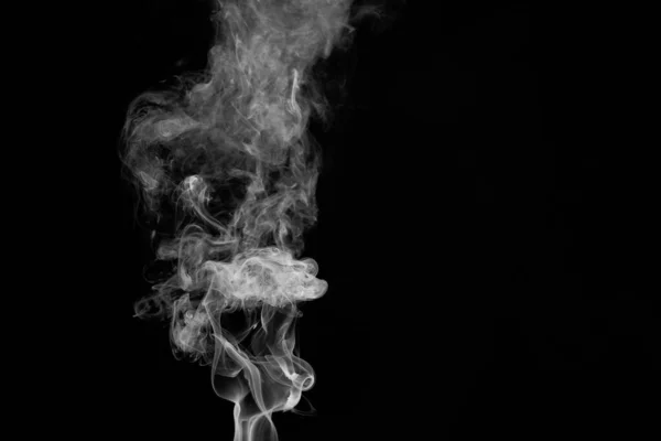 Füst Elszigetelt Fekete Háttér — Stock Fotó