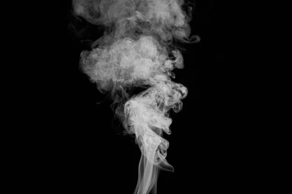 Dym Czarnym Tle Abstrakcyjne Tło — Zdjęcie stockowe