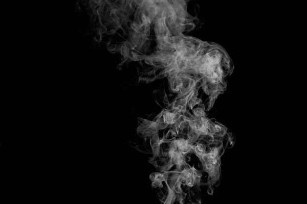 Absztrakt Füst Elszigetelt Fekete Háttér — Stock Fotó