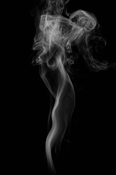 Fumo Bianco Sfondo Nero Fumo Delle Discoteche Sfondo Sovrapposizione — Foto Stock