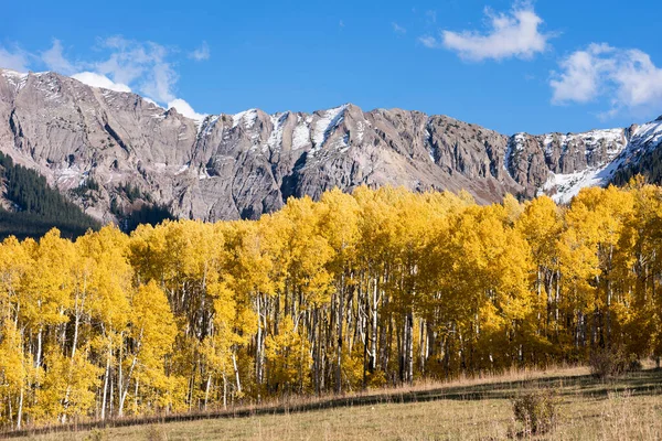 Sneffels Mountain Range Början Hösten Sett Från Last Dollar Road — Stockfoto
